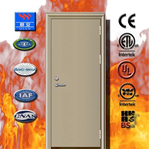 Bs Certificate Fireproof Galvanized Steel Fire Rated Door Fs Ma