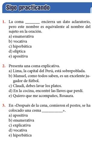 El Uso De Coma Explicativa Apositiva E Hiperb Tica Para Cuarto De Primaria