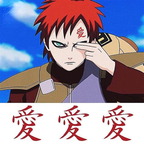 Naruto Pe As Gaara Tattoo Stickers Decora O De Personagem Tattoo