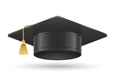 illustration vectorielle de chapeau de diplômé de collège universitaire