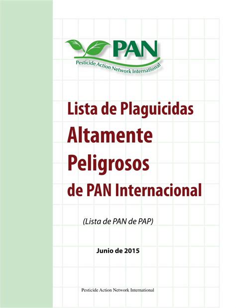 Pdf Lista De Plaguicidas Altamente Peligrosos Dokumen Tips