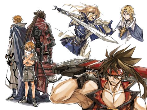 Sol Badguy Ky Kiske And Sin Kiske Guilty Gear And 2 More Drawn By