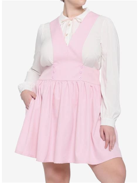 Pink Bib Skirtall Plus Size Hot Topic