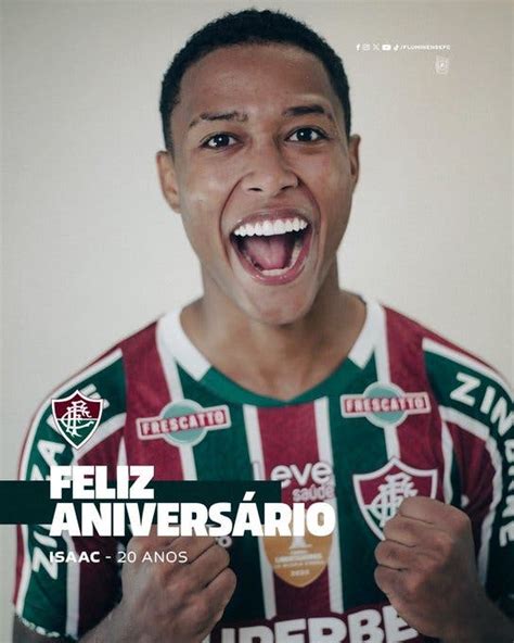 Em redes sociais Fluminense parabeniza o moleque de Xerém Isaac