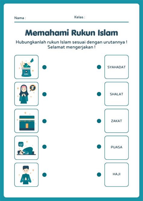 Halaman 7 Gunakan Contoh Lembar Kerja Bisa Dicetak Canva