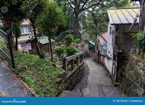 Neko-no-Hosomichi Cat Alley in Onomichi City. Hiroshima Prefecture ...