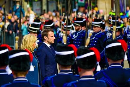 France President Emmanuel Macron His Wife Editorial Stock Photo - Stock ...