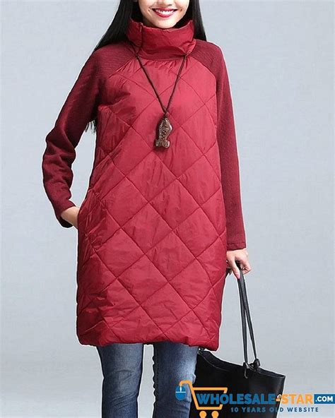 Plus Size Autumn Winter Women Dress M Xl Turtleneck Casual Loose