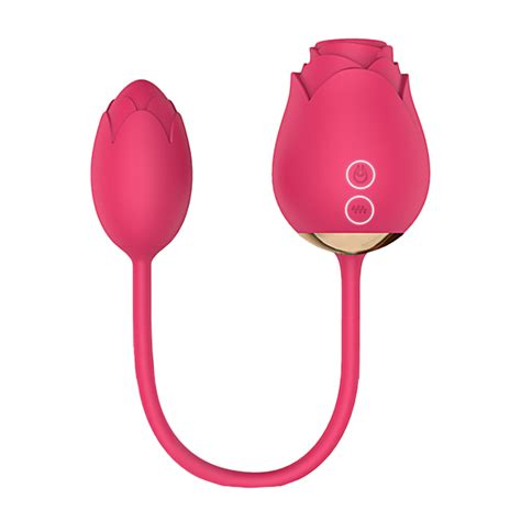 Double Rose Sugador de Clitóris em Formato de Rosa Bullet Vibratório Libb Sex Toys