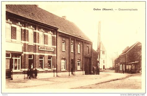 Oultre Ninove Outer Gemeenteplaats Stad Ansichtkaart Foto S