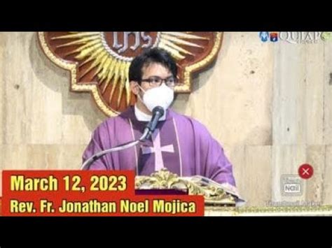 Quiapo Church Live Tv Mass Today Am March Sunday Youtube