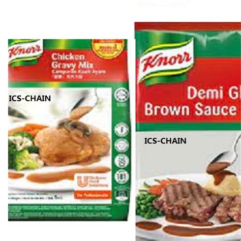 Knorr Demi Glace Brown Sauce Mix Powder 1kg Knorr Chicken Gravy Mix Powder 1kg Shopee Malaysia