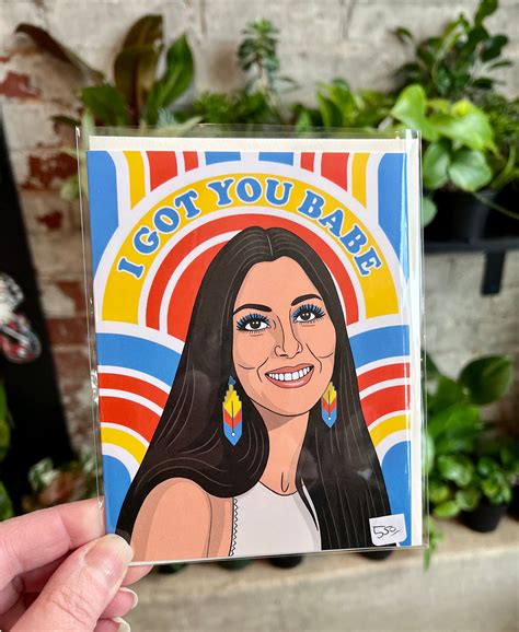 Cher I Got You Babe Card Smith And Front