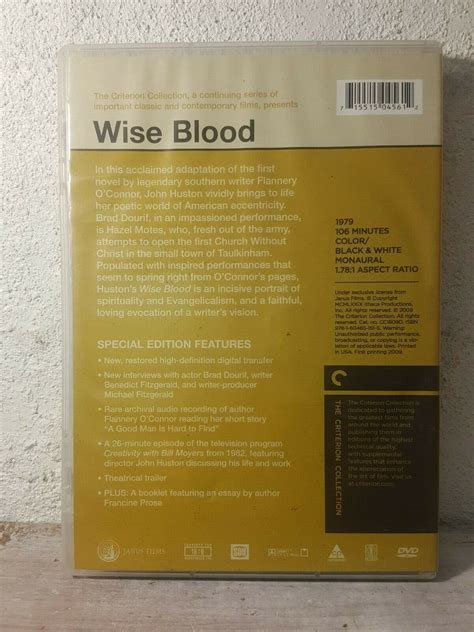 Wise Blood 1979 Criterion Collection Dvd Rare Hard To Find Ebay