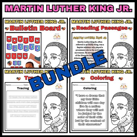 Amazing Activities Bundle Worksheets Martin Luther King Jr Made By Teachers