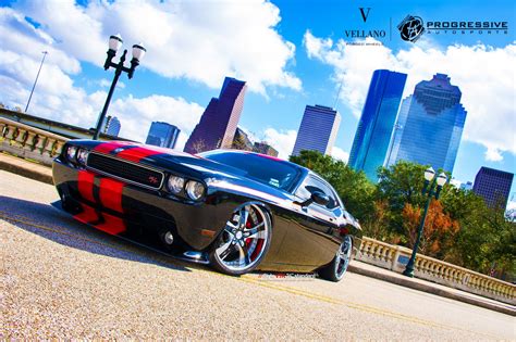 Stance is Everything: Black Slammed Dodge Challenger RT Featuring Red ...