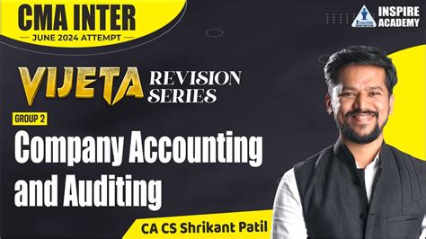 Corporate Accounting REVISION 01 CMA INTER JUNE 24 VIJETA BATCH