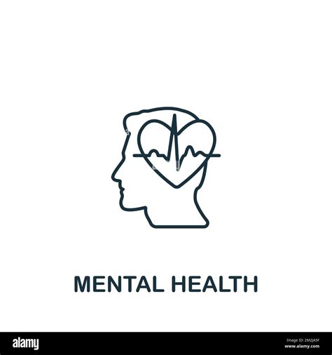 Mental Health Icon Monochrome Simple Healthcare Icon For Templates