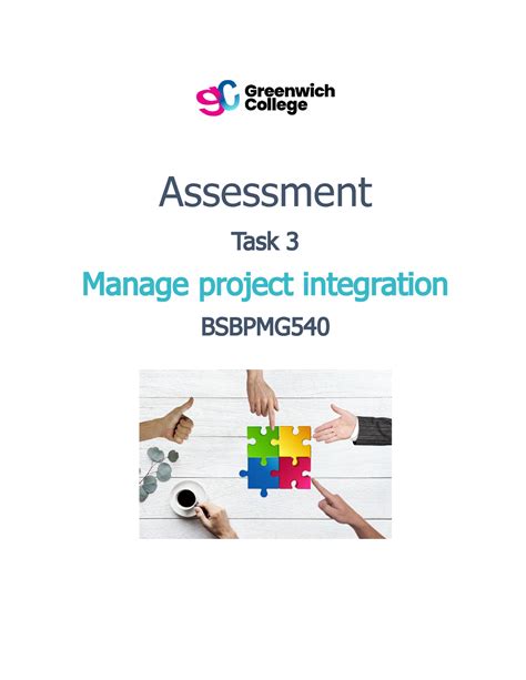 Bsbpmg 540 Assessment Task 3 V2 Assessment Task 3 Manage Project