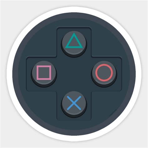 PS Controller Buttons - Playstation - Sticker | TeePublic