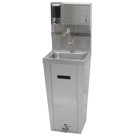 Advance Tabco Ps Hands Free Hand Sink With Pedestal Base And Soap