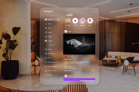 What If Instagram Went Spatial Unofficial Ui On Apple Vision Pro Shows How Yanko Design