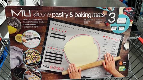 Miu Silicone Non Stick Pastry Baking Mats 3 Piece Set EBay