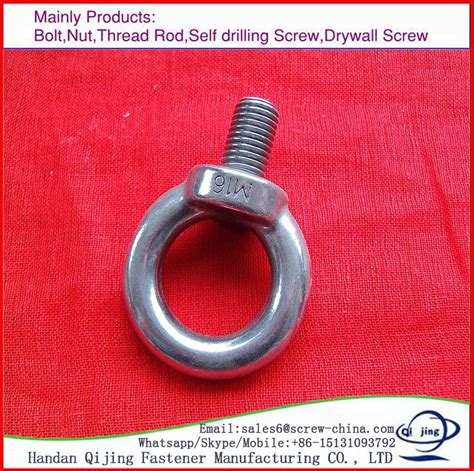 China Stainless Steel Din Anchor Eye Bolt Lifting Eye Bolt Wedge