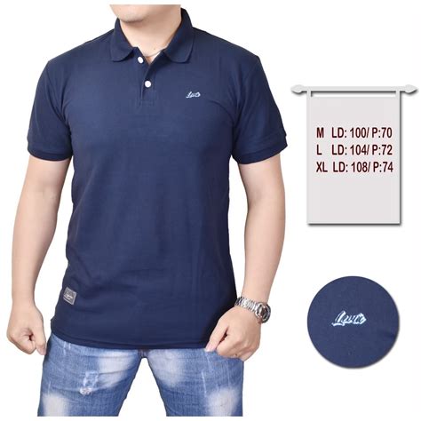 Jual Big Size Polo Shirt Kaos Kerah Levin Shopee Indonesia