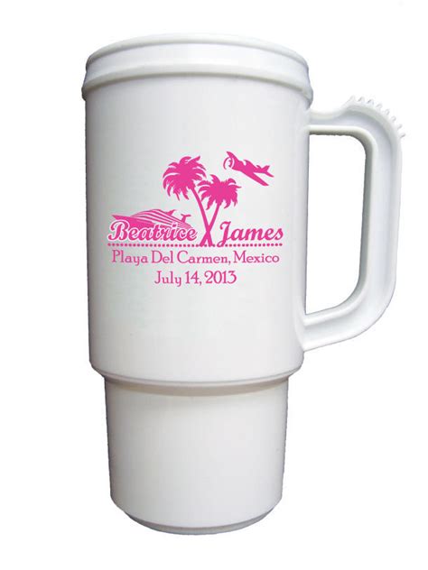 75 Personalized Cruise Wedding Favor Travel Mug Destination Wedding