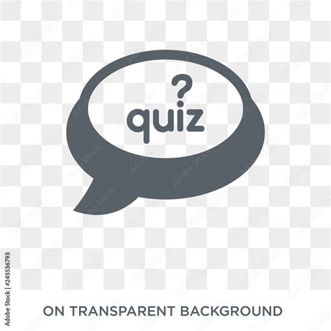 Quiz Icon Trendy Flat Vector Quiz Icon On Transparent Background From