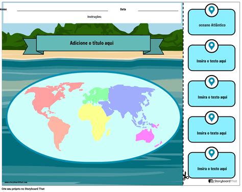 Planilha Recortar E Colar Oceanos Storyboard Por Pt Examples