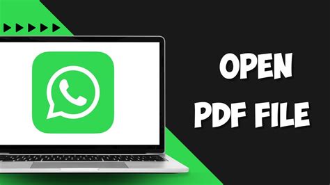 How To Open Pdf File In Whatsapp In Laptop Youtube