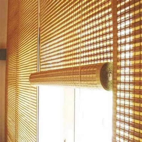 Brown Dark Brown Roller Bamboo Chick Blind For Restaurant At Best