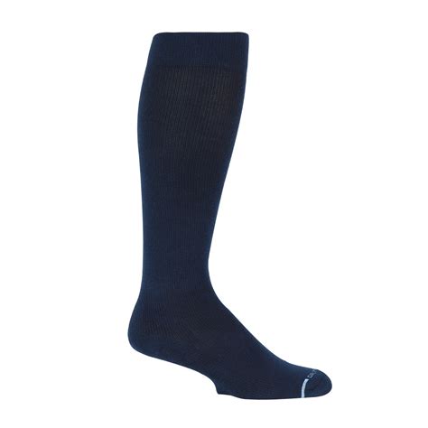 Knee High Compression Socks For Men Dr Motion Solid Half Cushion