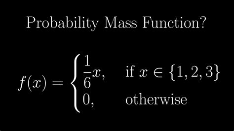 Stat And Prob Probability Mass Function Of A Discrete Random Variable