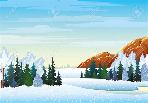 Winter Lake Clipart Clipground