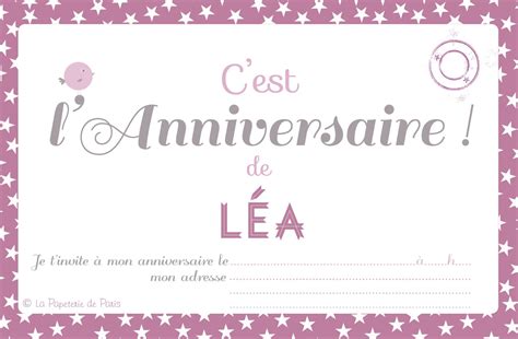 Épinglé Sur Carte Invitation Anniversaire