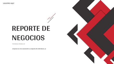 Plan Eólico Empresarial Incorporando Los Colores Rojo Y Negro Presentación Plantilla Para