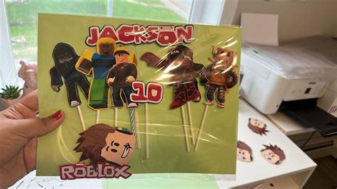 Roblox Cake Topper Etsy