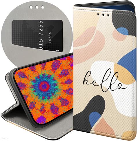 Hello Case Etui Z Klapką Do Motorola Moto E6 Plus Abstrakcja Kształty