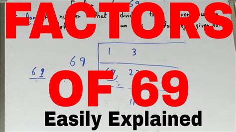 Factor Of 69how To Find Factor Of 69find All The Factors Of 69find