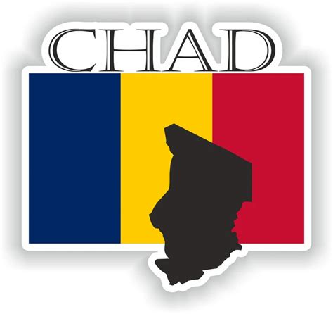 Chad Sticker Flag Mf For Laptop Book Fridge Guitar Motorcycle Helmet