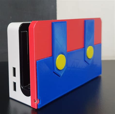 Archivo Stl Carcasa Decorativa Dock Nintendo Switch Oled Overol Mario