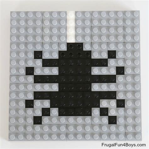 Fall LEGO Mosaic Ideas with Printable Building Cards - Frugal Fun For Boys and Girls