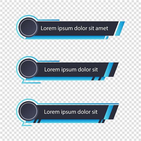 Premium Vector Lower Third Video Template Design In Vector