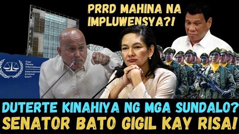 DUTERTE KINAKAHIYA NG MGA SUNDALO SENATOR BATO GIGL KAY RISA