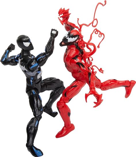 Marvel Legends Spider Man La Serie Animada Retro Black Suit Symbiote Vs