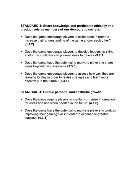 Board Game Questions Based On Aasl Standards For The St Century