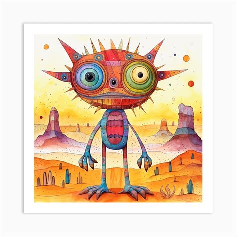 Alien Monster Art Print by David Arts - Fy